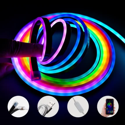 3mm Ultra Slim RGB Colorful Mini Rope Lights SV0308RGBIC5V