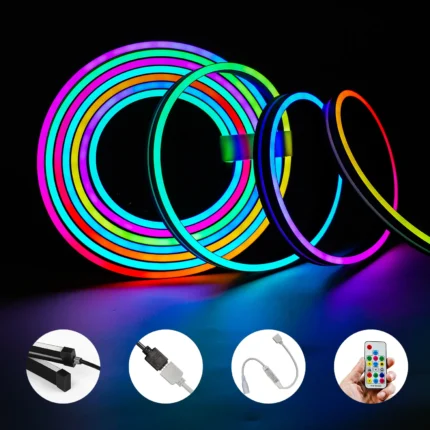 Black LED Strip Lights Outdoor SV0616 RGBIC