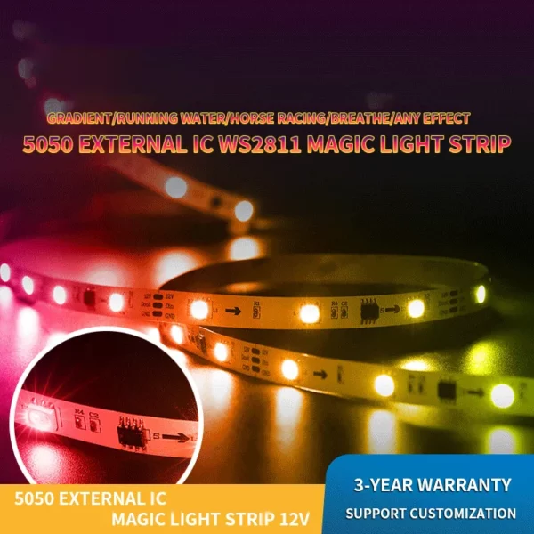 addressable led strip 5050 external IC 21