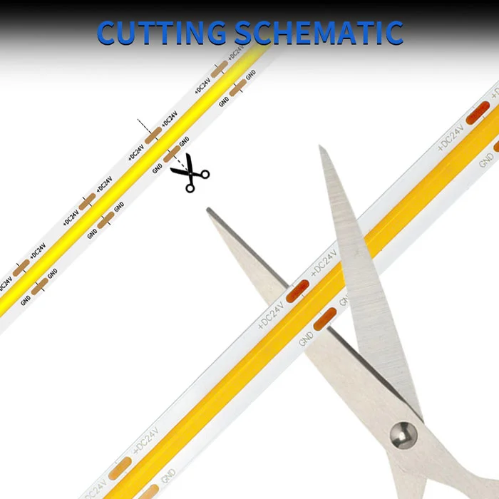 How to Cut | Connect | Power COB LED Strip Lights 1 how to cut