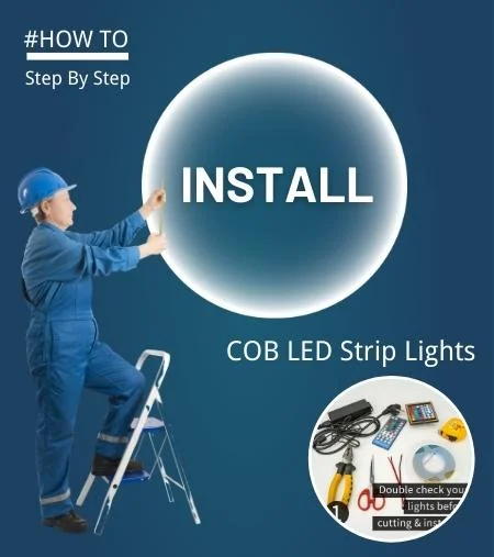 Install Cob Led Strip Lights