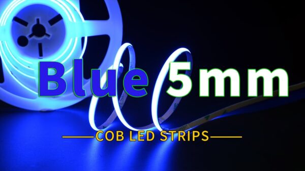 Blue led strip lights--5mm cob light strip