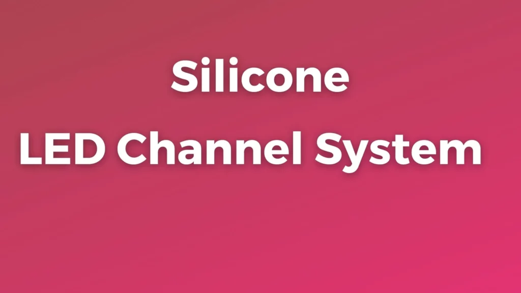 silicone led channel system