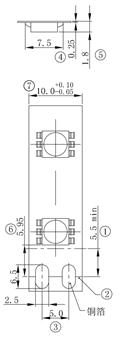78# LED Strip lights connector 10mm 2pin strip to strip 28 2 26