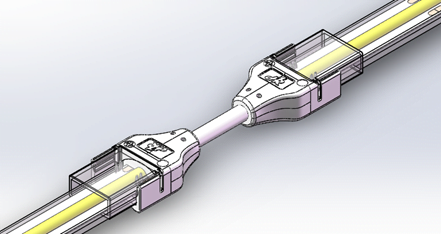 73# LED Strip Lights connector 8mm 2pin strip to wire to strip 43 46 1
