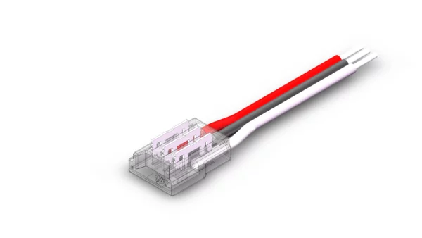 white cct led strips connectors
