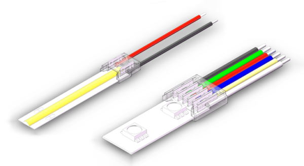 Crystal LED Strip Connector