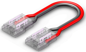 15# SMD LED strips connector 8mm 3pin strip to wire to strip 4 connector 2