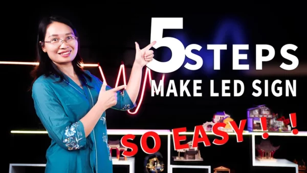 5 step make led sign