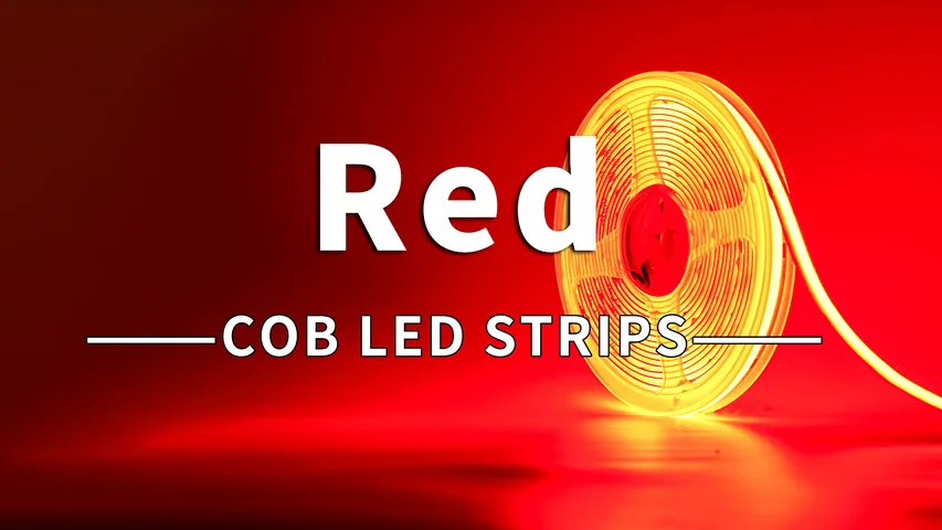 Red LED Strip Lights-- red cob led light strip review