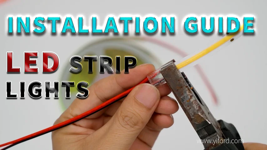 How to install led strip lights--installation guide of light strips