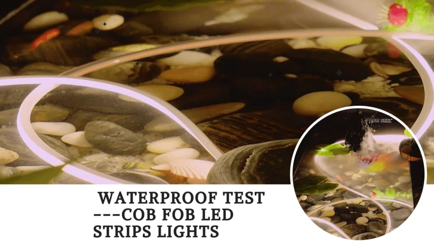 Cob Light Strip Waterproof Test