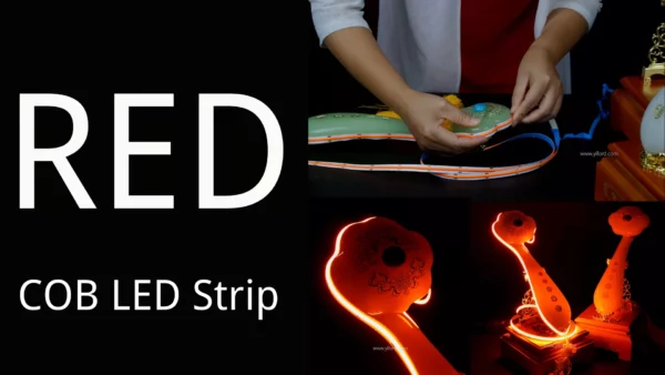led light strip ideas--red cob led strip lights for decoration