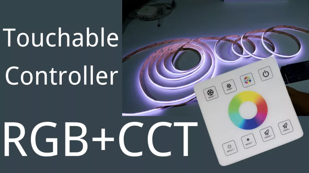 RGBWW COB led strips with Color ring controller 2