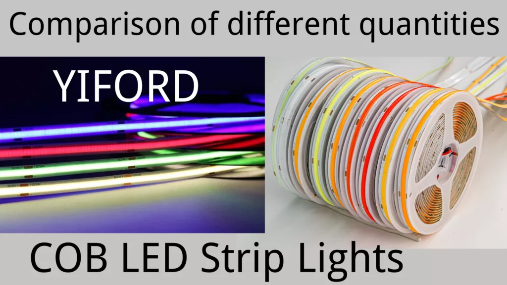Compare And Test Cob Strips With Different Quantity Leds