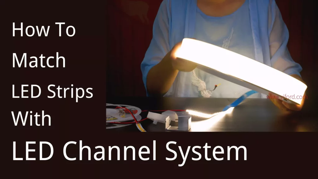 How to match light strips with silicone sleeves flex led channel system