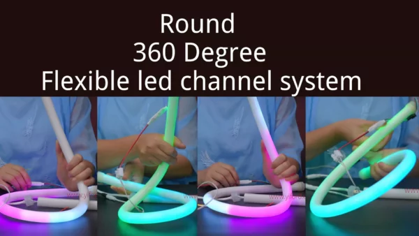 Round 360 degree flex led channel system-Wide best lighting