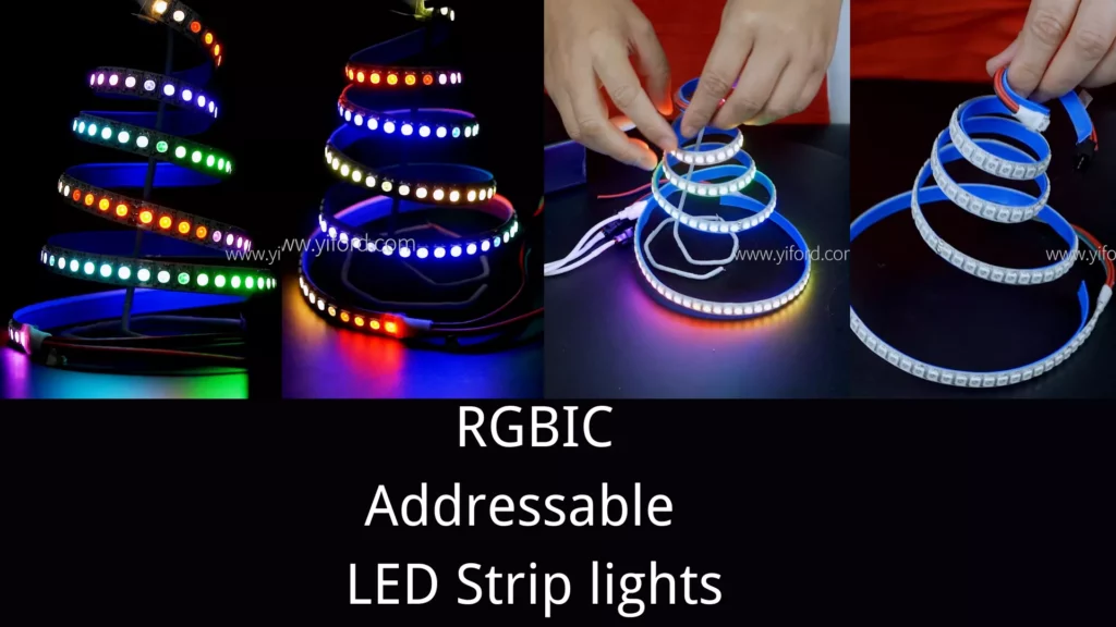 RGBIC magic led strip lights addressable light strips