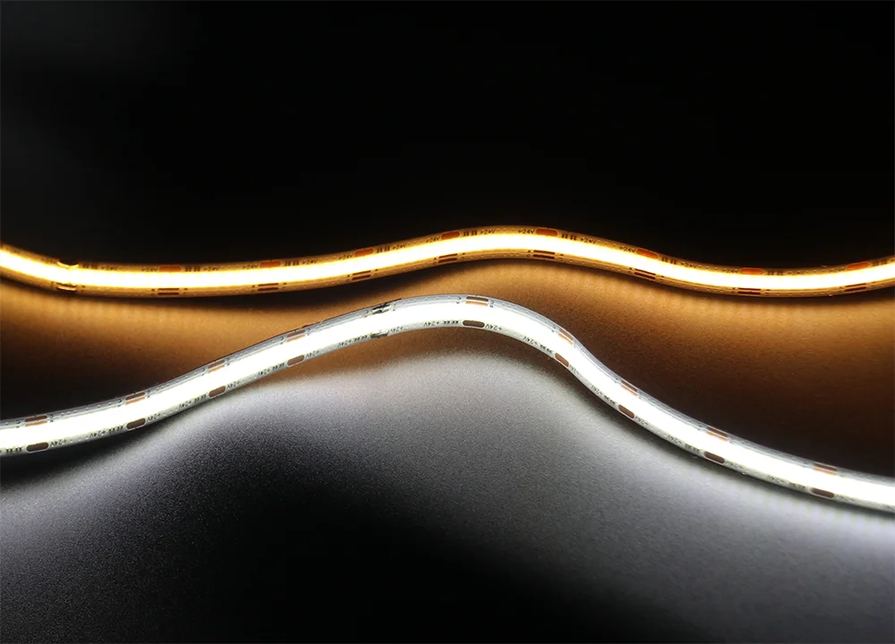 Dual Color Tunable White CCT COB LED Strip Lights 2 Tunable White COB LED Strip Lights Dual Smart dual color led strips