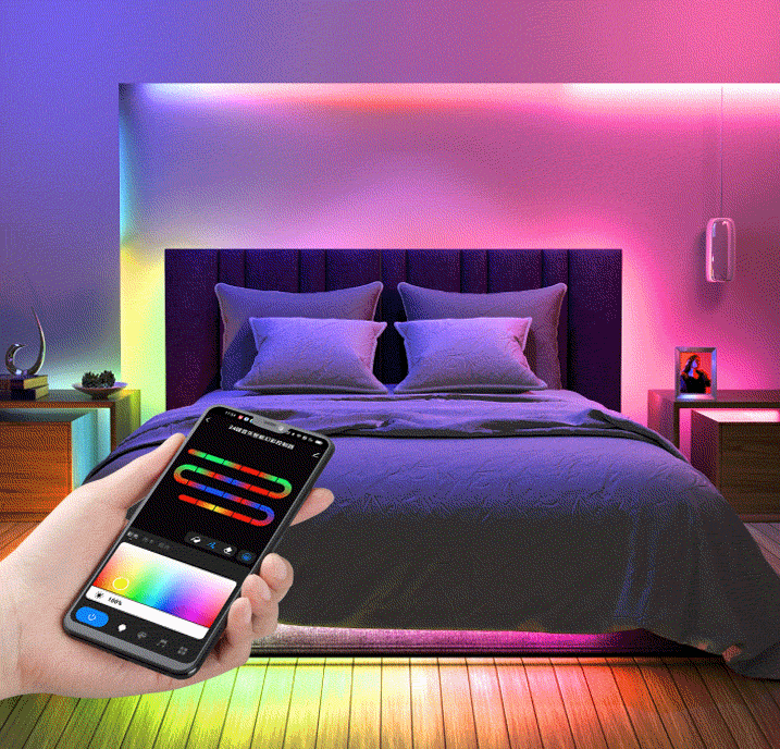 पता करने योग्य आरजीबीआईसी सीओबी एलईडी पट्टी रोशनी 4 rgbww led strips