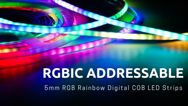 COB RGB Addressable Magic COB LED Strips 5mm