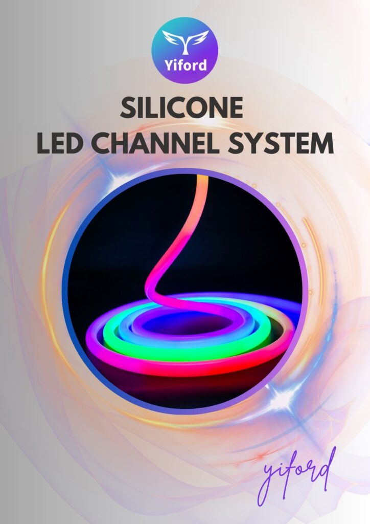 Silicone led channel system menue cover