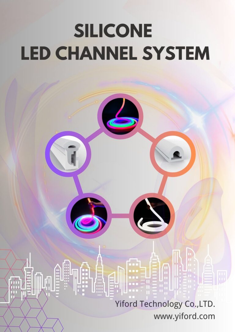 Silicone led channel system size list