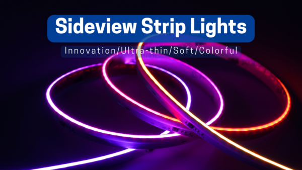 Sideview cob led strip lights rgbic addressable