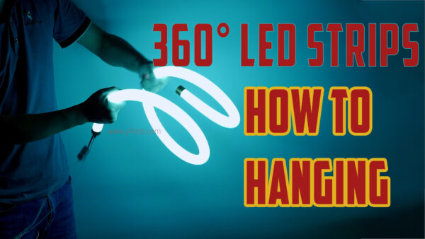 Hanging installation accessories for 360-degree lights