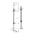 Aluminum alloy base telescopic rod horizontal suspension (without PC tube)