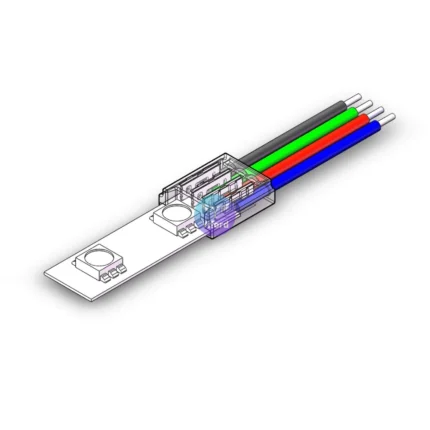 10MM 4PIN Strip to Wire Connectors For RGB Flexible Lighting