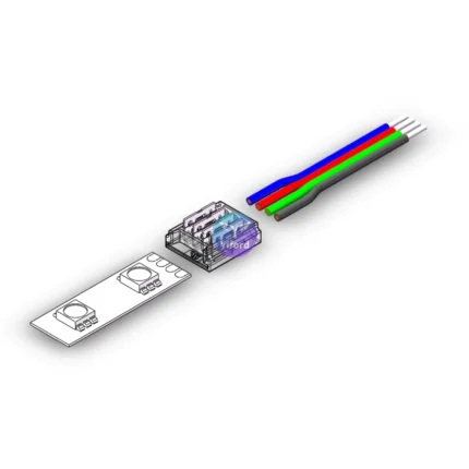 10MM 4PIN Strip to Wire DIY Connectors For RGB Flexible Lighting