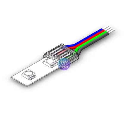12MM 4PIN Strip to Wire Connectors For RGB flexible lighting