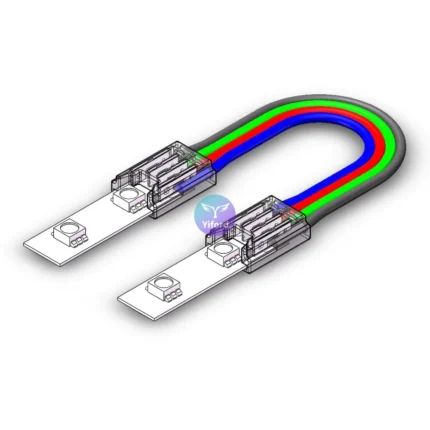 8MM 4PIN Strip to Wire to Strip Connectors For SMD RGB flexible lighting