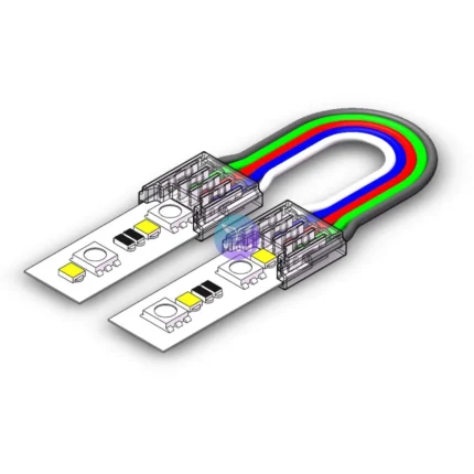 12MM 5PIN Strip to Wire to Strip Connectors For RGBW or DMX512 LED Strip Lights