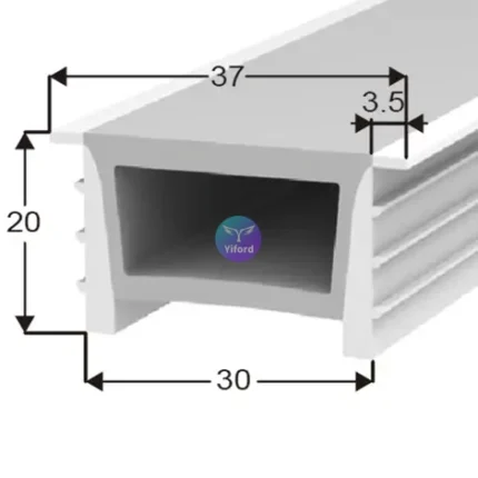 H3020 Half Cover LED Diffuser U Style – Flexible LED Silicone Diffuser for Indoor Lighting