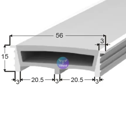 H5015 Half Cover LED Diffuser U Style – Flexible LED Silicone Diffuser for Indoor Lighting