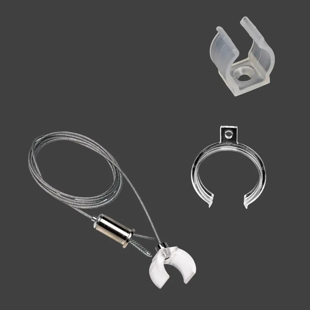install clip for round led tube