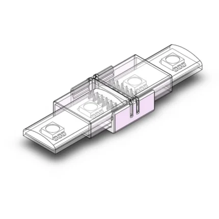 6PIN 12MM Strip to Strip IP Connector For SMD RGBWW LED Strips