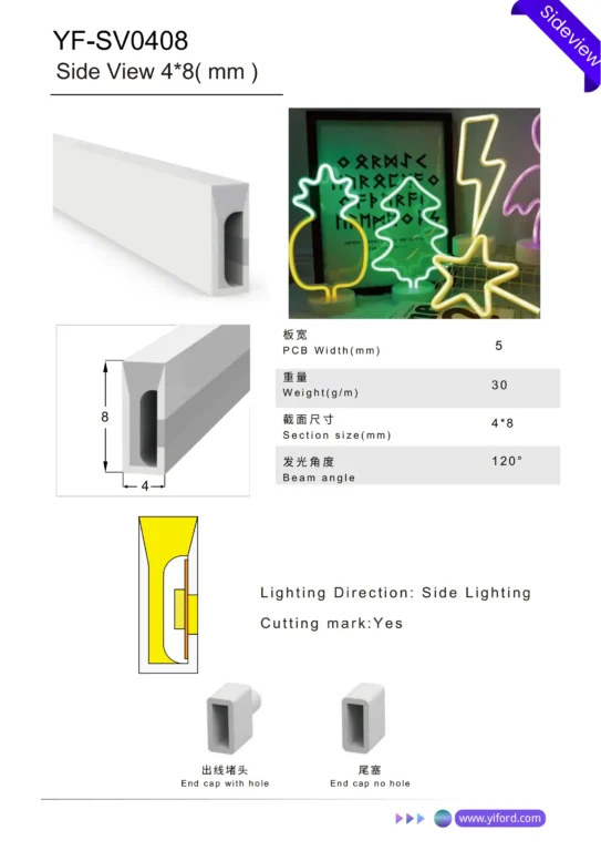 SV0408 Side View Flexible LED Channel System