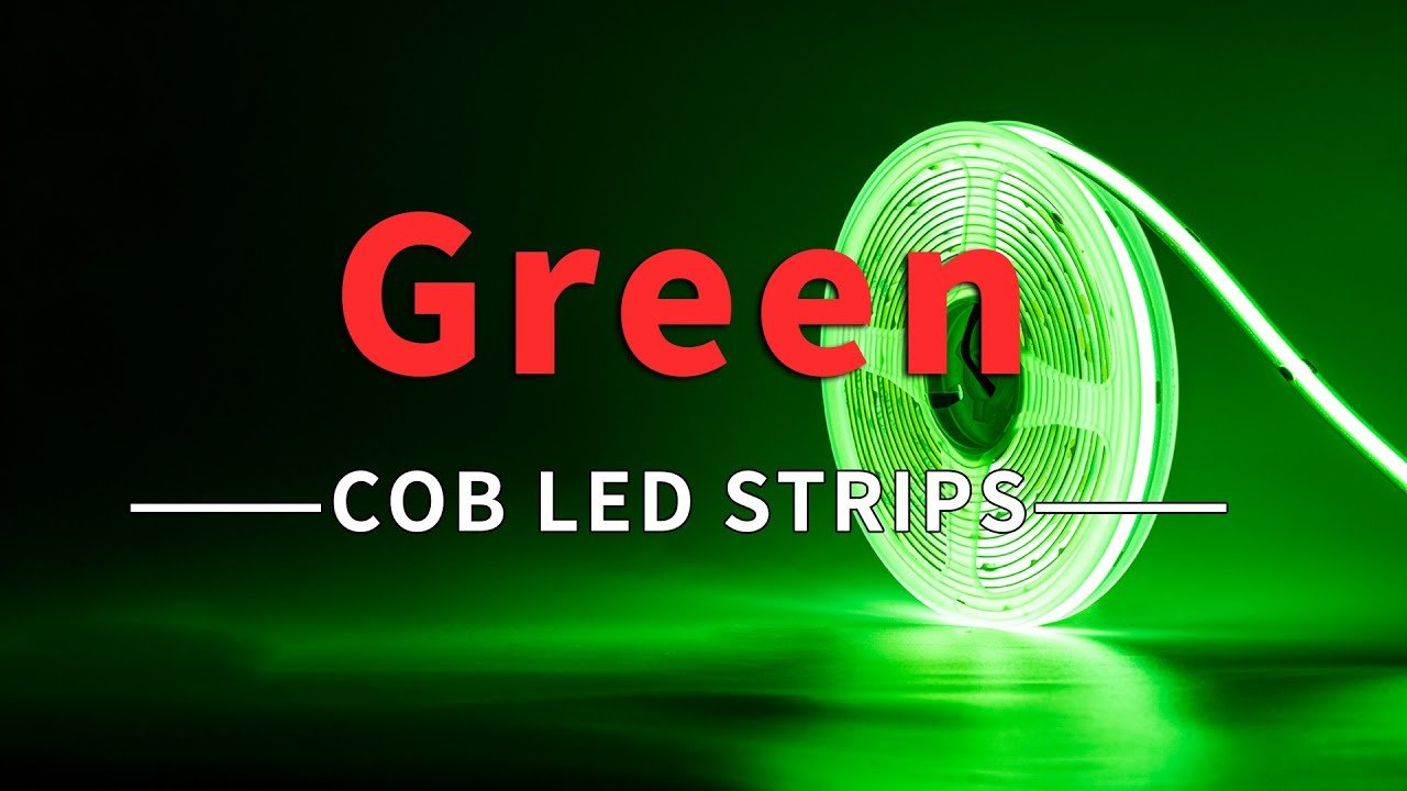 Green LED Strip Lights-- Green COB light strips review