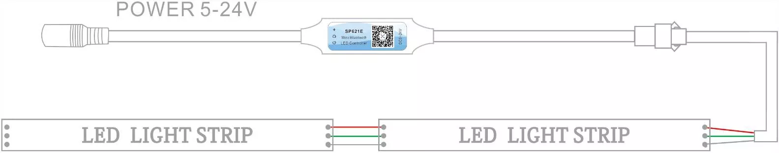 Mini Bluetooth Music Pixel LED Controller sp621e