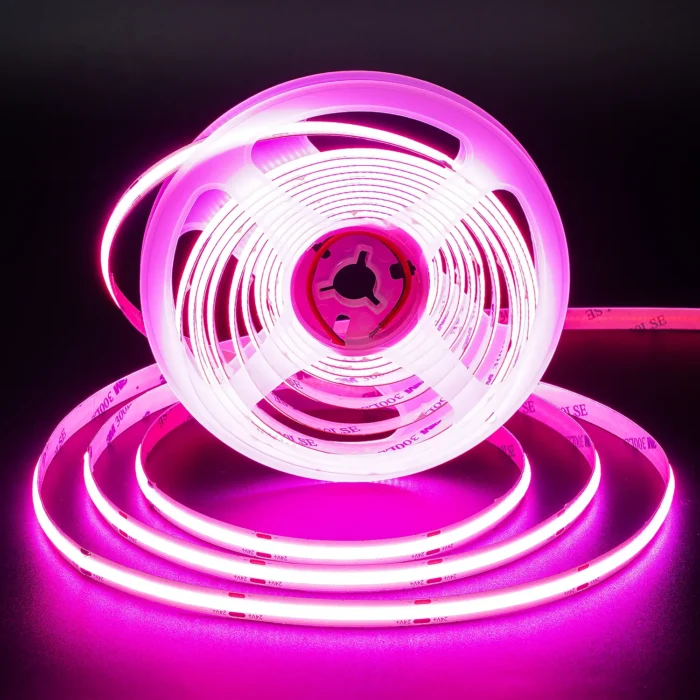 pink led cob led light strip